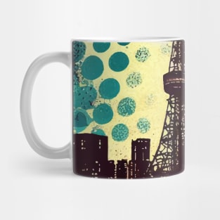 Tokyo tower abstract pop art cityscape Mug